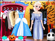 Anna and Elsa Halloween Night