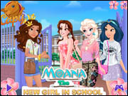 Moana The New Girl In School