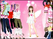 Pink Feather Dress Up