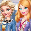 Elsa and Barbie Blind Date