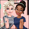 Elsa and Tiana Workout Buddies